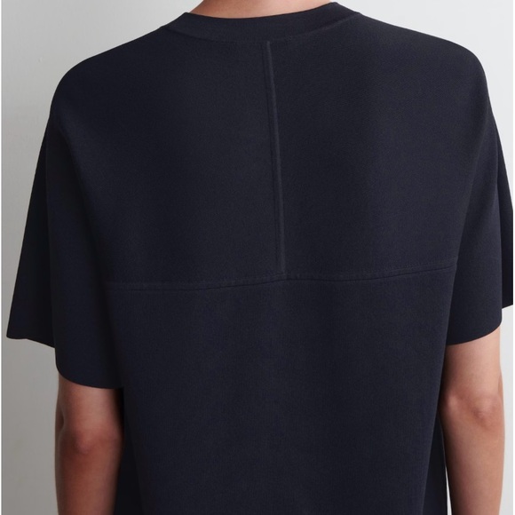 COS Knitted T-Shirt Dress in Navy Blue Size Large. NWT - Picture 3 of 12